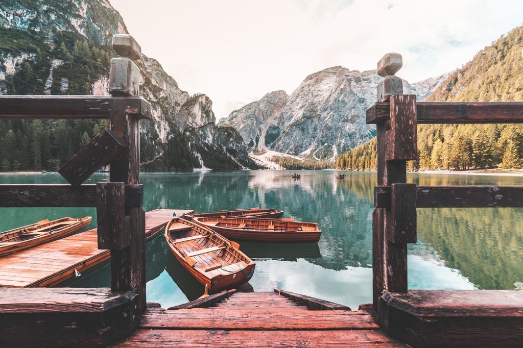 Barcas que visitar en las Dolomitas