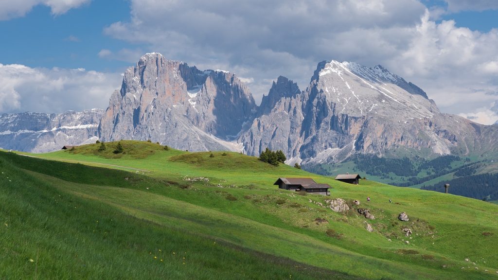 Paraje en las Dolomitas