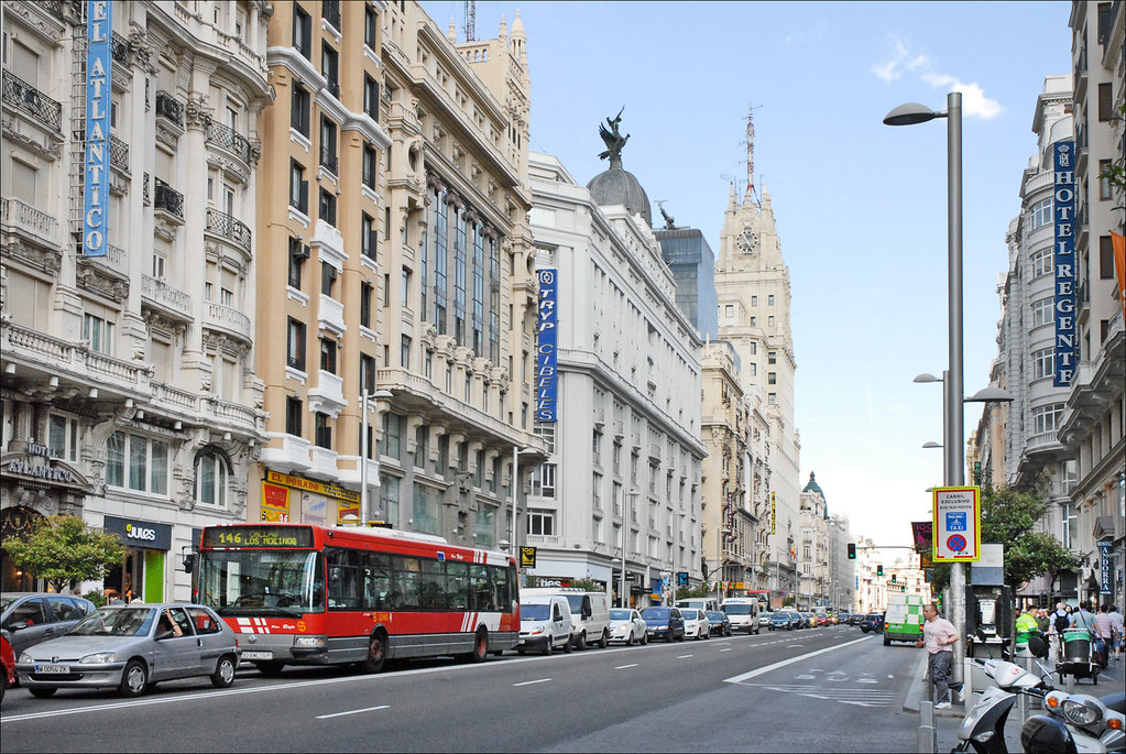 Imagen de La Gran Vía en Madrid