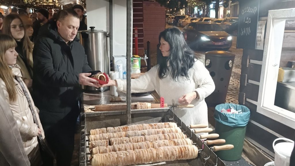 Comida en los mercadillos de Navidad de PRaga
