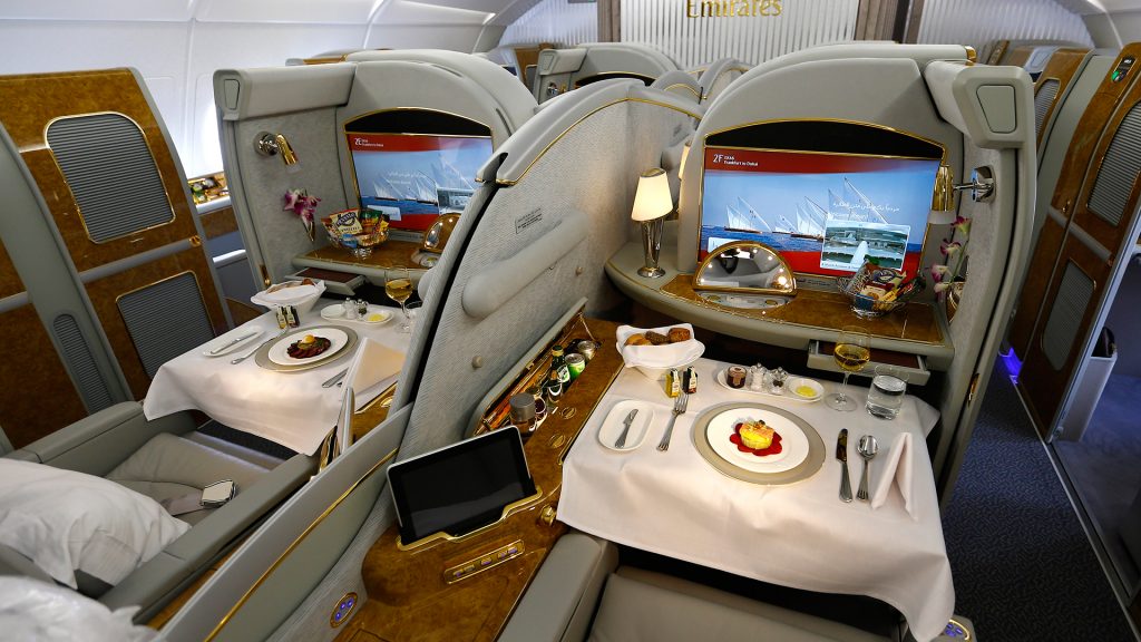 imagen primera clase de un avión