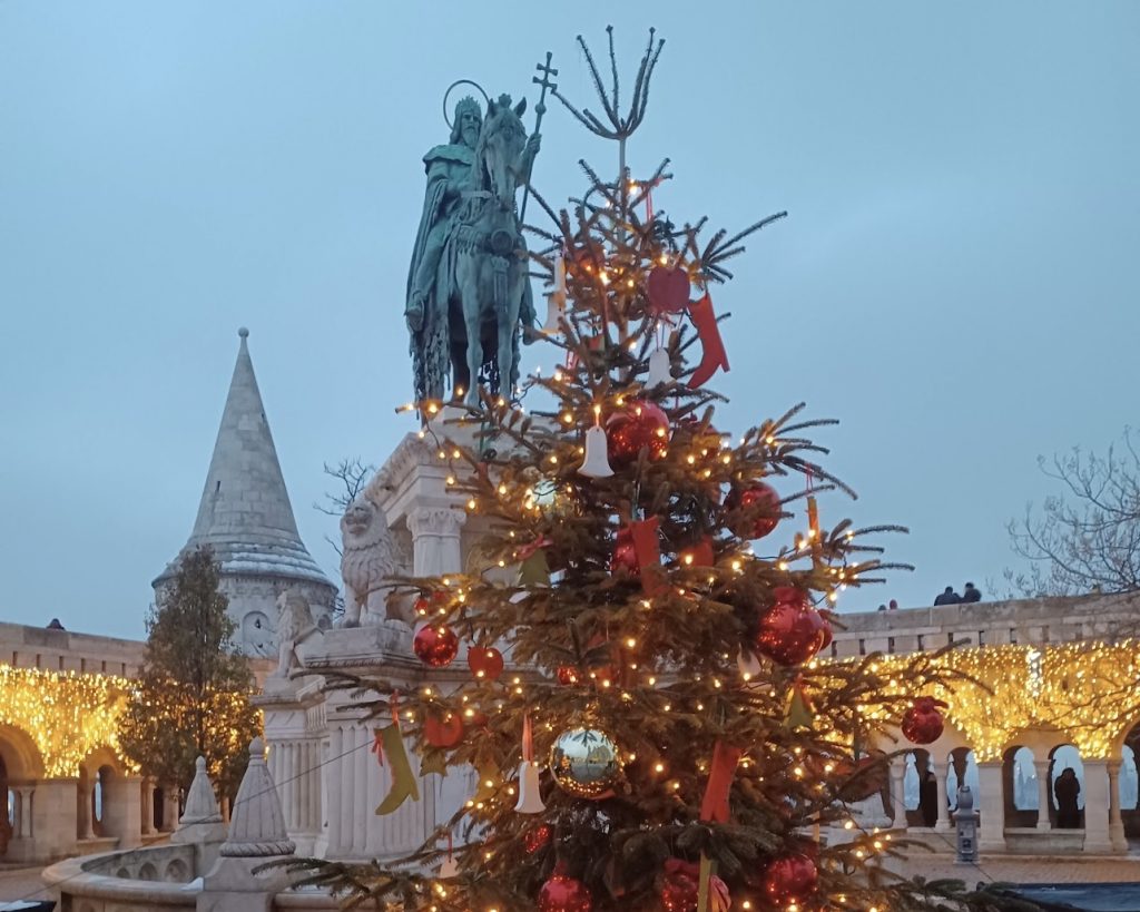Plaza de Budapest en Navidad