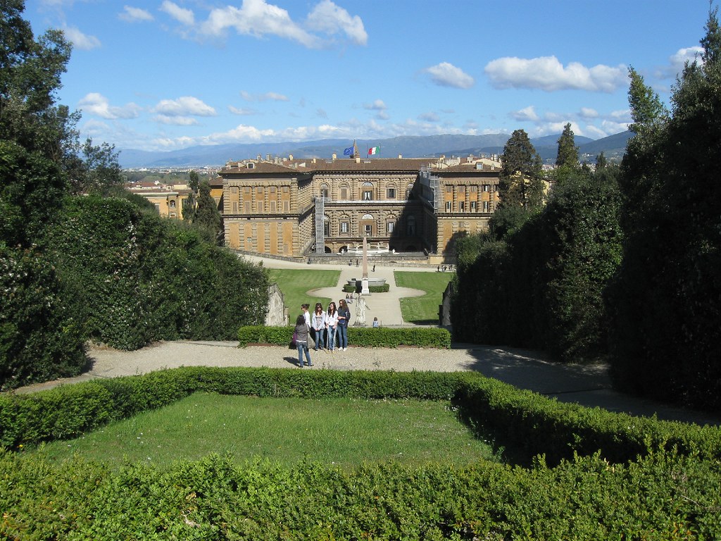 Palacio Pitti y Jardines de Boboli en Florencia
